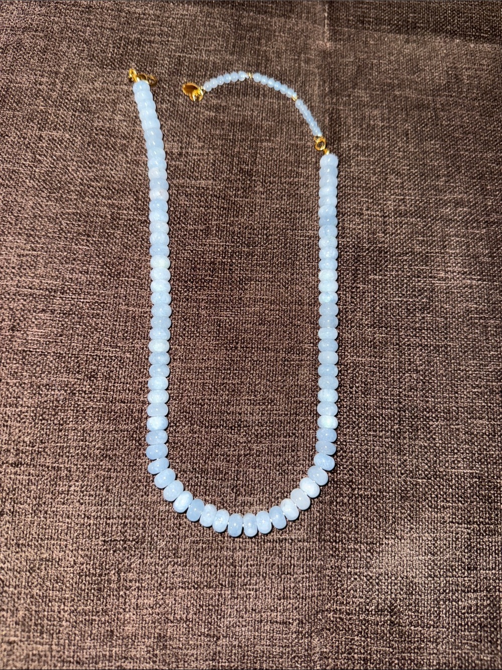 Mayamar Genuine Aquamarine Beaded Necklace